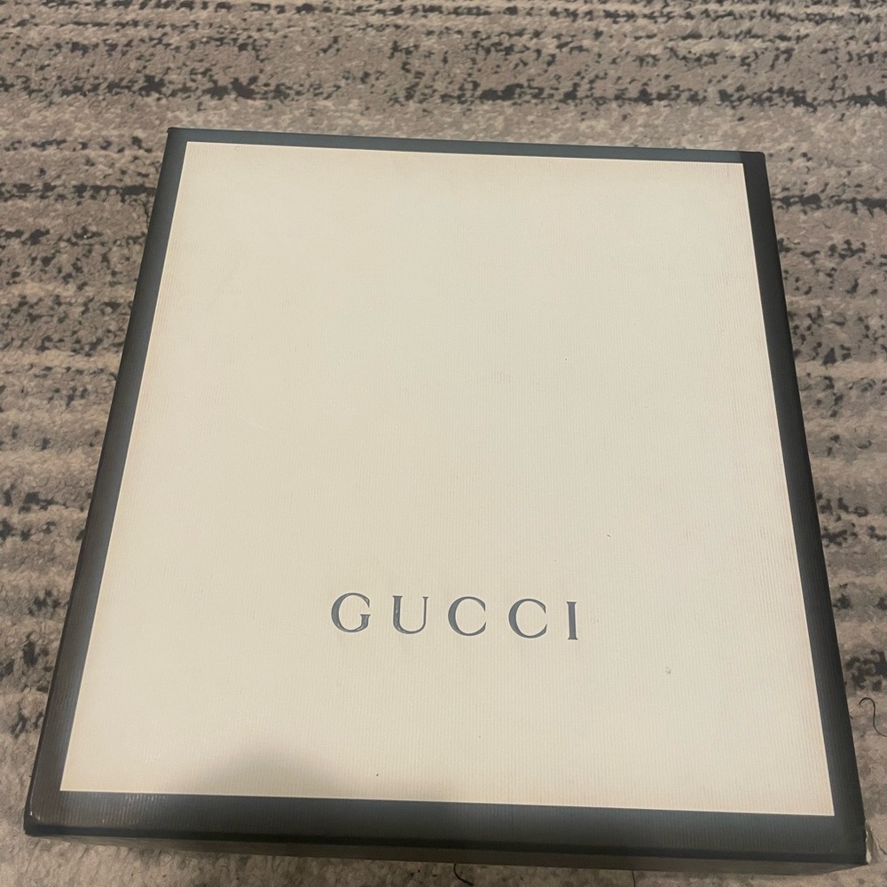 Brand new Cream with rainbow heals Gucci platform shoes
